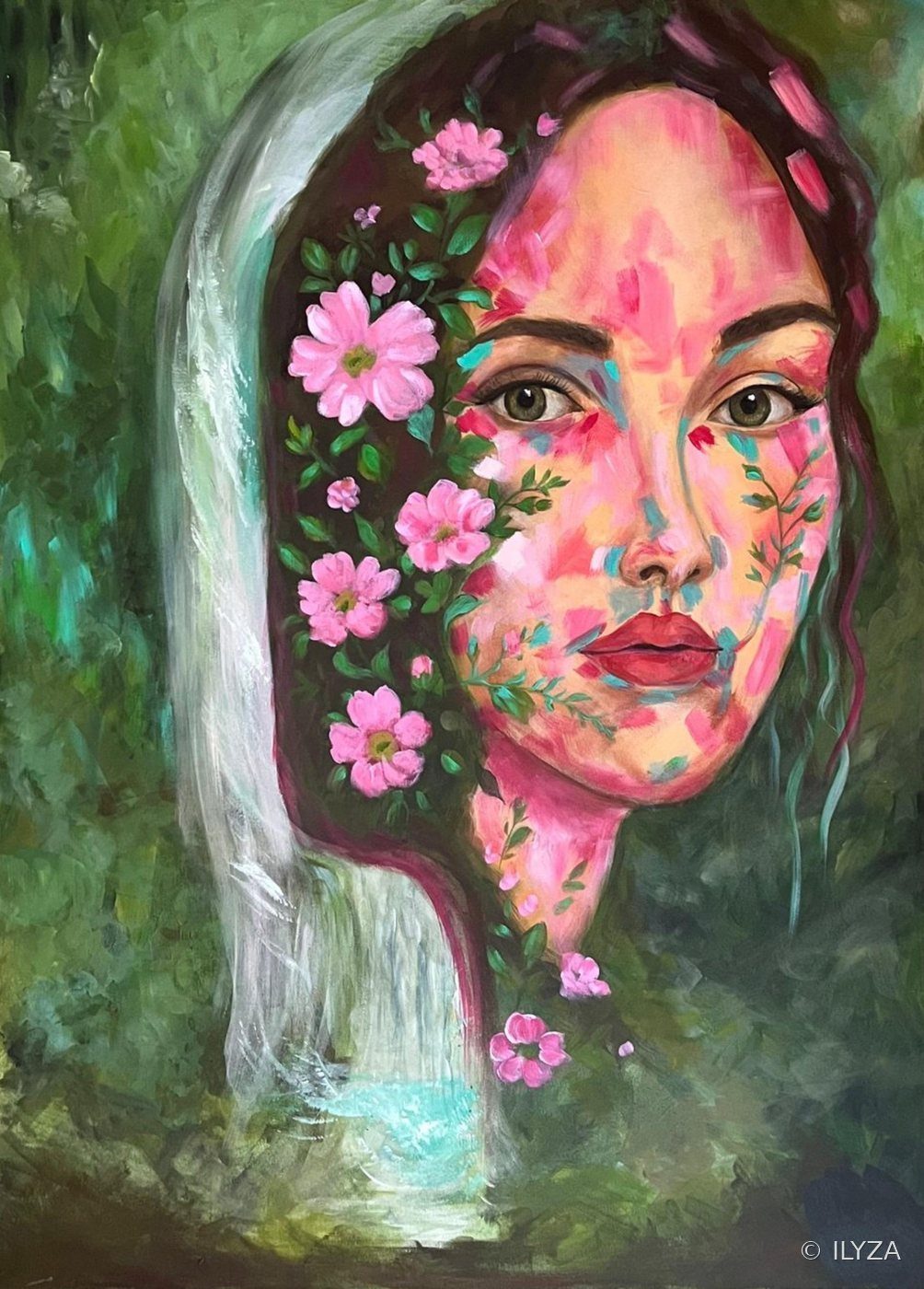 La source, acrylique d’ILYZA